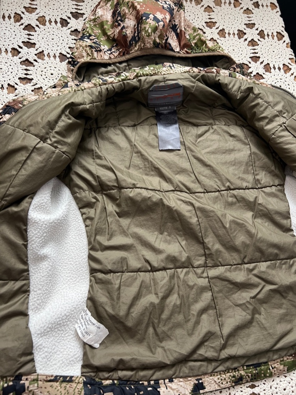 Sitka youth size small zip up hooded jacket hunting gear - Picture 8 of 9